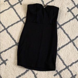 Black strapless dress size M